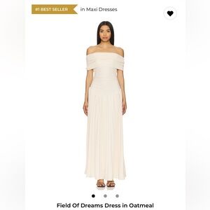 Lioness Strapless Maxi Dress in Oatmeal